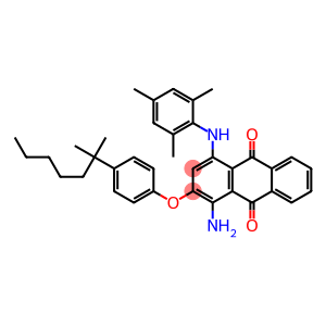 1-Amino-4-(mesitylamino)-2-[p-(1,1-dimethylhexyl)phenoxy]anthraquinone