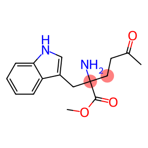 2-Amino-2-(1H-indol-3-ylmethyl)-5-oxohexanoic acid methyl ester