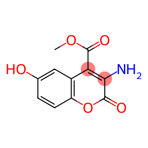 3-Amino-6-hydroxy-2-oxo-2H-1-benzopyran-4-carboxylic acid methyl ester