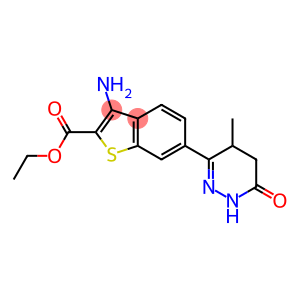 3-Amino-6-[(1,4,5,6-tetrahydro-4-methyl-6-oxopyridazin)-3-yl]benzo[b]thiophene-2-carboxylic acid ethyl ester