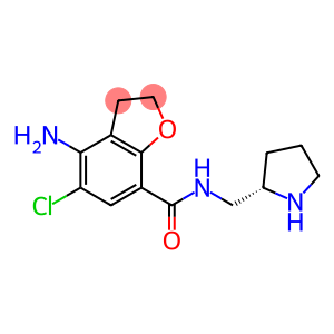 (+)-4-Amino-5-chloro-N-[[(2S)-2-pyrrolidinyl]methyl]-2,3-dihydrobenzofuran-7-carboxamide