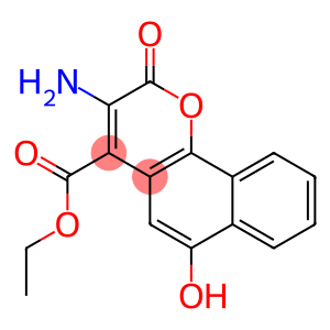 3-Amino-6-hydroxy-2-oxo-2H-naphtho[1,2-b]pyran-4-carboxylic acid ethyl ester