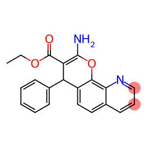 2-Amino-4-phenyl-4H-pyrano[3,2-h]quinoline-3-carboxylic acid ethyl ester