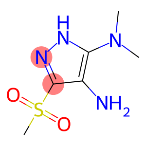 4-Amino-5-dimethylamino-3-methylsulfonyl-1H-pyrazole