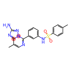 2-Amino-5-[3-(4-methylphenylsulfonylamino)phenyl]-8-methyl[1,2,4]triazolo[1,5-c]pyrimidine