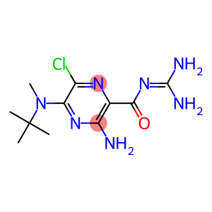 3-Amino-6-chloro-5-[(1,1-dimethylethyl)methylamino]-N-(diaminomethylene)pyrazine-2-carboxamide