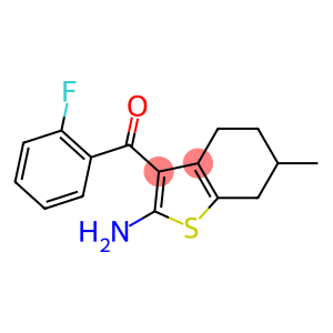 2-Amino-3-(2-fluorobenzoyl)-6-methyl-4,5,6,7-tetrahydrobenzo[b]thiophene