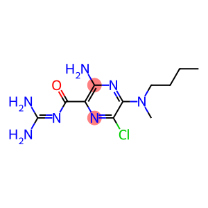 3-Amino-6-chloro-5-[(3-methylpropyl)methylamino]-N-(diaminomethylene)pyrazine-2-carboxamide