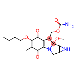 8-[[(Aminocarbonyl)oxy]methyl]-6-butoxy-1,1a,2,8,8a,8b-hexahydro-8a-methoxy-5-methylazirino[2',3':3,4]pyrrolo[1,2-a]indole-4,7-dione