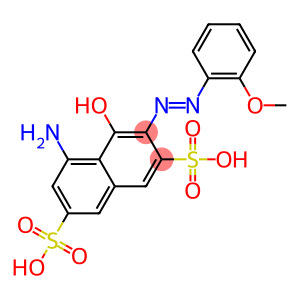 5-Amino-4-hydroxy-3-(2-methoxyphenylazo)-2,7-naphthalenedisulfonic acid