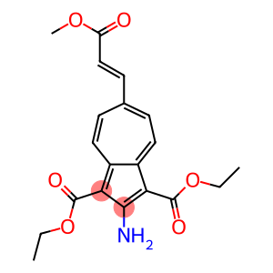 2-Amino-6-[2-(methoxycarbonyl)ethenyl]azulene-1,3-dicarboxylic acid diethyl ester