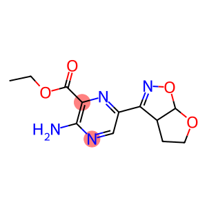 2-Amino-5-[(3a,4,5,6a-tetrahydrofuro[3,2-d]isoxazol)-3-yl]pyrazine-3-carboxylic acid ethyl ester