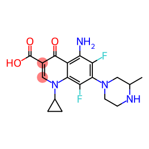 5-Amino-1-cyclopropyl-6,8-difluoro-1,4-dihydro-4-oxo-7-(3-methyl-1-piperazinyl)quinoline-3-carboxylic acid