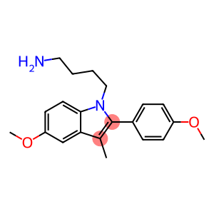 1-(4-Aminobutyl)-5-methoxy-2-(4-methoxyphenyl)-3-methyl-1H-indole