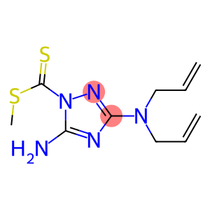 5-Amino-3-[bis(2-propenyl)amino]-1H-1,2,4-triazole-1-dithiocarboxylic acid methyl ester