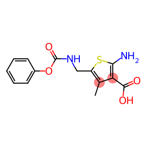 2-Amino-4-methyl-5-[(phenoxycarbonyl)aminomethyl]thiophene-3-carboxylic acid