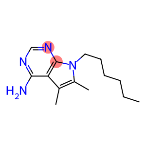 4-Amino-5,6-dimethyl-7-hexyl-7H-pyrrolo[2,3-d]pyrimidine