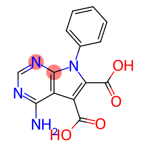 4-Amino-7-phenyl-7H-pyrrolo[2,3-d]pyrimidine-5,6-dicarboxylic acid