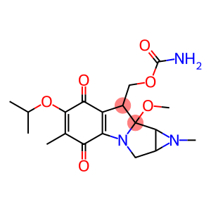 8-[[(Aminocarbonyl)oxy]methyl]-1,1a,2,8,8a,8b-hexahydro-6-isopropoxy-8a-methoxy-1,5-dimethylazirino[2',3':3,4]pyrrolo[1,2-a]indole-4,7-dione