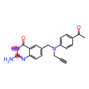 2-Amino-6-[N-(4-acetylphenyl)-N-(2-propynyl)aminomethyl]quinazolin-4(3H)-one