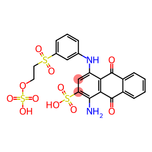 1-Amino-4-[m-[2-(sulfooxy)ethylsulfonyl]anilino]-9,10-dioxo-9,10-dihydroanthracene-2-sulfonic acid