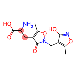 2-Amino-3-[[2,3-dihydro-2-(3-hydroxy-5-methyl-4-isoxazolylmethyl)-5-methyl-3-oxoisoxazol]-4-yl]propionic acid