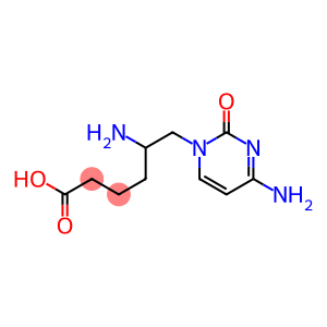 6-[(4-Amino-1,2-dihydro-2-oxopyrimidin)-1-yl]-5-aminohexanoic acid