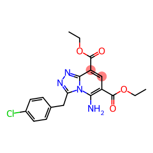 5-Amino-3-(4-chlorobenzyl)-1,2,4-triazolo[4,3-a]pyridine-6,8-dicarboxylic acid diethyl ester