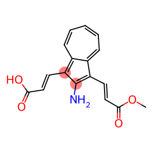 3,3'-[2-Aminoazulene-1,3-diyl]bis[(2E)-propenoic acid methyl] ester