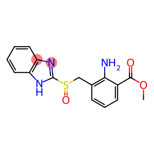 2-[[2-[Amino]-3-(methoxycarbonyl)benzyl]sulfinyl]-1H-benzimidazole