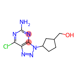 5-Amino-7-chloro-3-(3-hydroxymethylcyclopentyl)-3H-1,2,3-triazolo[4,5-d]pyrimidine