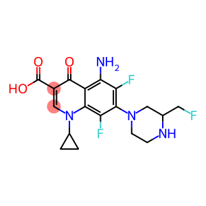 5-Amino-1-cyclopropyl-6,8-difluoro-1,4-dihydro-7-[3-fluoromethyl-1-piperazinyl]-4-oxoquinoline-3-carboxylic acid