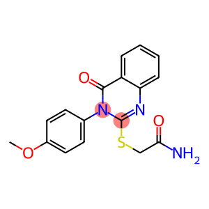 2-(2-Amino-2-oxoethylthio)-3-(4-methoxyphenyl)-quinazolin-4(3H)-one