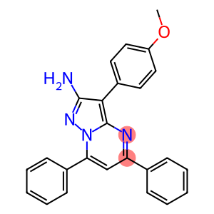 2-Amino-3-(4-methoxyphenyl)-5,7-diphenylpyrazolo[1,5-a]pyrimidine