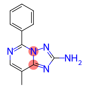 2-Amino-5-[phenyl]-8-methyl[1,2,4]triazolo[1,5-c]pyrimidine