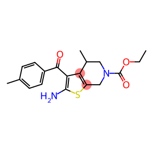 2-Amino-3-(4-methylbenzoyl)-4,5,6,7-tetrahydro-4-methyl-6-ethoxycarbonylthieno[2,3-c]pyridine