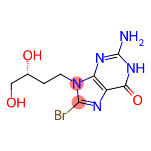 2-Amino-8-bromo-9-[(3R)-3,4-dihydroxybutyl]-1,9-dihydro-6H-purin-6-one