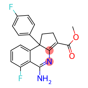 5-Amino-1,9b-dihydro-6-fluoro-9b-(4-fluorophenyl)-2H-cyclopent[c]isoquinoline-3-carboxylic acid methyl ester