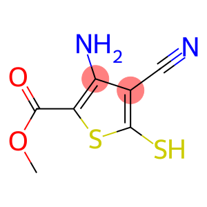 3-Amino-4-cyano-5-mercaptothiophene-2-carboxylic acid methyl ester