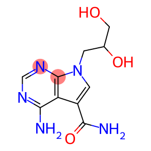 4-Amino-7-(2,3-dihydroxypropyl)-7H-pyrrolo[2,3-d]pyrimidine-5-carboxamide