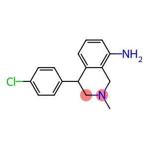 8-Amino-1,2,3,4-tetrahydro-2-methyl-4-(4-chlorophenyl)isoquinoline