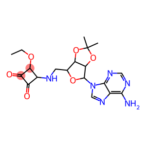4-[[[[6-(6-Amino-9H-purin-9-yl)-tetrahydro-2,2-dimethylfuro[3,4-d]-1,3-dioxol]-4-yl]methyl]amino]-3-ethoxycyclobutane-1,2-dione