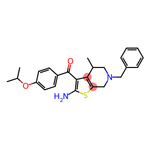 2-Amino-3-(4-isopropyloxybenzoyl)-4,5,6,7-tetrahydro-4-methyl-6-benzylthieno[2,3-c]pyridine