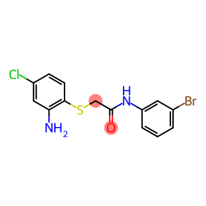 2-[(2-amino-4-chlorophenyl)sulfanyl]-N-(3-bromophenyl)acetamide
