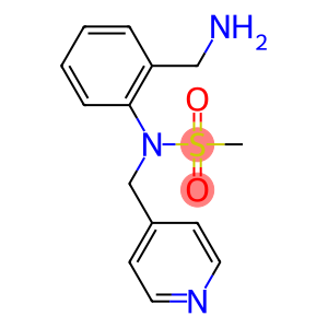 [2-(aminomethyl)phenyl]-N-(pyridin-4-ylmethyl)methanesulfonamide