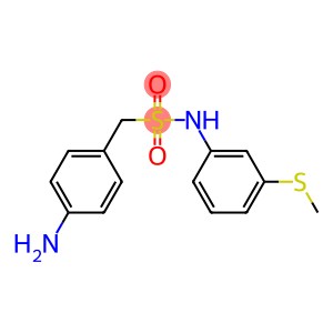 1-(4-aminophenyl)-N-[3-(methylsulfanyl)phenyl]methanesulfonamide